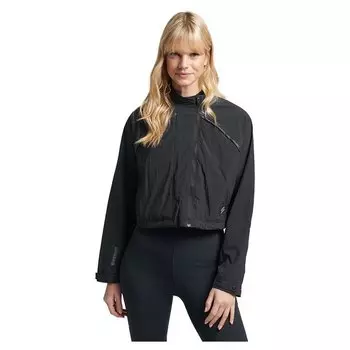 Куртка Superdry Run Cropped Weatherproof, черный