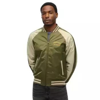 Куртка Superdry Souvenir Embroidered bomber, зеленый