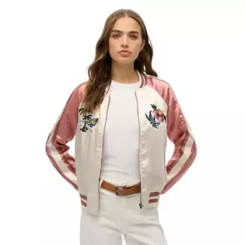 Куртка Superdry Suikajan Embroidered bomber, белый