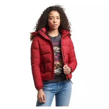 Куртка Superdry Vintage Hooded Mid Layer Short, красный