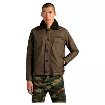 Куртка Superdry Waxed Field Deck, зеленый