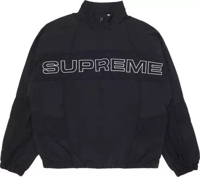 Куртка Supreme Jacquard Panel Track Jacket 'Black', черный