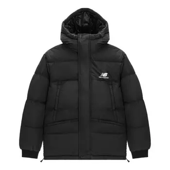 Куртка теплые зимние пуховики New Balance, черный