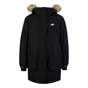 Куртка теплые зимние пуховики New Balance, черный