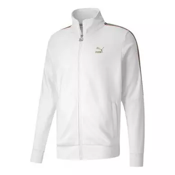Куртка tfs unity zipper knit jacket white Puma, белый