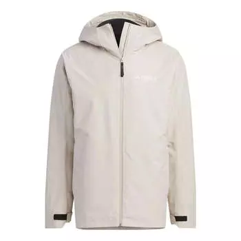 Куртка three-in-one rain.rdy soft shell jacket Adidas, бежевый
