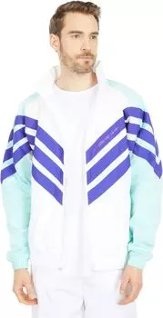 Куртка Tironti Track Top Ltd adidas, цвет White/Energy Aqua/Energy Ink