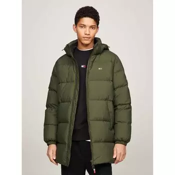 Куртка Tommy Jeans Essential Down, зеленый