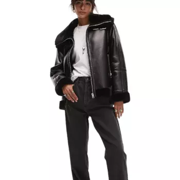 Куртка Topshop Pilot, черный