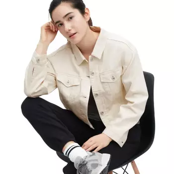 Куртка Uniqlo Denim Short, белый