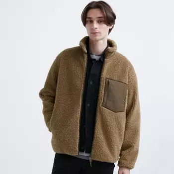 Куртка Uniqlo Fleece, бежевый