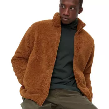 Куртка Uniqlo Fluffy Fleece, оранжевый
