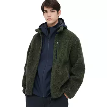 Куртка Uniqlo Windproof Outer Fleece, оливковый