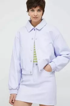 Куртка United Colors of Benetton, фиолетовый