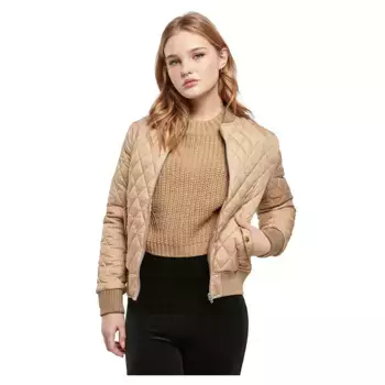 Куртка Urban Classics Diamond Quilt Nylon padded, бежевый