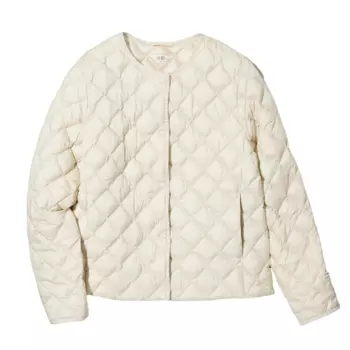 Куртка утепленная Uniqlo Warm Padded Quilted, молочный