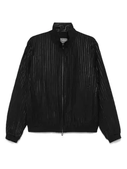 Куртка в полоску Emporio Armani, черный