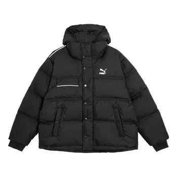 Куртка winter hooded ultra down coat 'black' Puma, черный