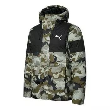 Куртка winter jacket 'olivegreen' Puma, зеленый