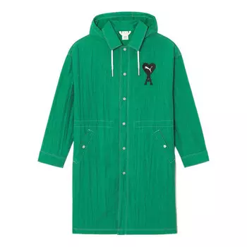 Куртка x ami light nylon jacket 'green' Puma, зеленый