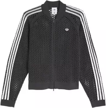 Куртка x clot fw24 crochet track jacket asia sizing 'black carbon' Adidas, черный