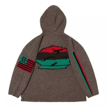 Куртка x denim tears sweater 'grey' Stussy, серый