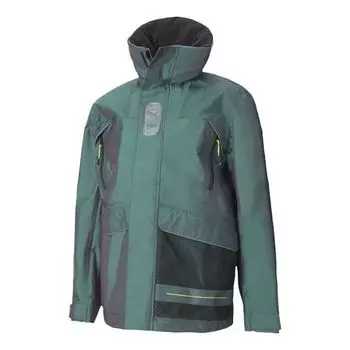 Куртка x helly hansen tech stormcell jacket 'green black' Puma, зеленый