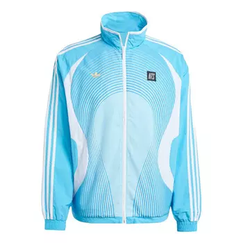 Куртка x nts radio allover print sst track jacket asia sizing 'sky blue' Adidas, синий
