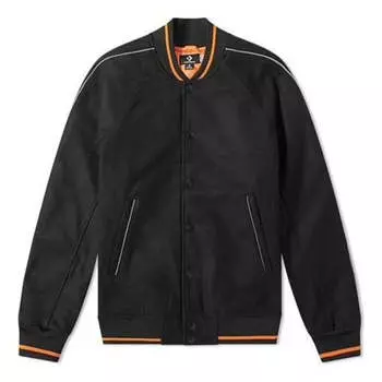 Куртка x vince staples insulated varsity jacket 'black orange' Converse, черный