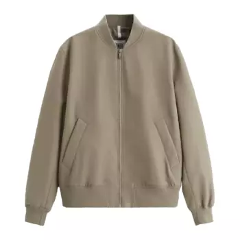 Куртка Zara Basic Bomber, бежевый