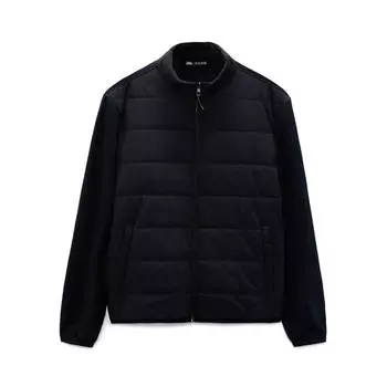Куртка Zara Puffer Technical, тёмно-синий