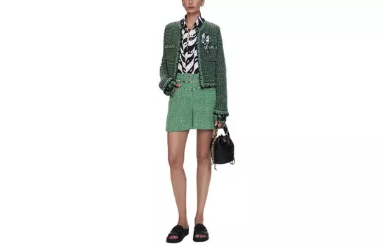 Куртка женская Chanel, зеленый