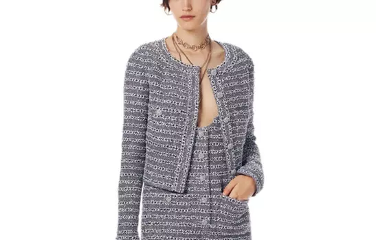 Куртка женская серая Chanel