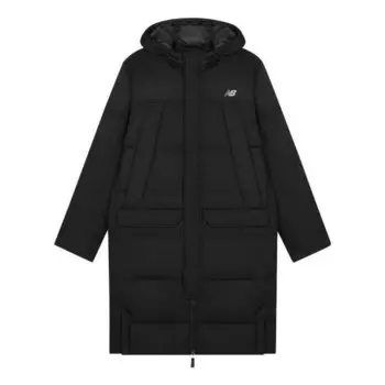 Куртка зимние длинные пуховики New Balance, черный