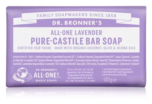 Кусковое мыло Dr. Bronner’s Lavender