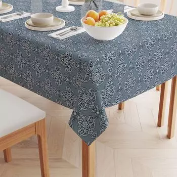 Квадратная скатерть, 100 % хлопок, 52x52 дюйма, цветочный 175