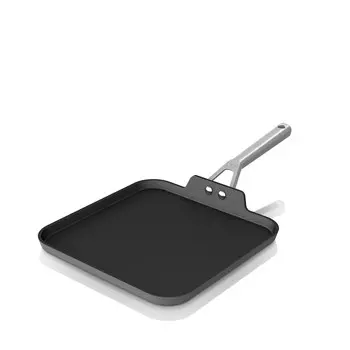 Квадратная сковорода-гриль Ninja NeverStick 11 дюймов, серый