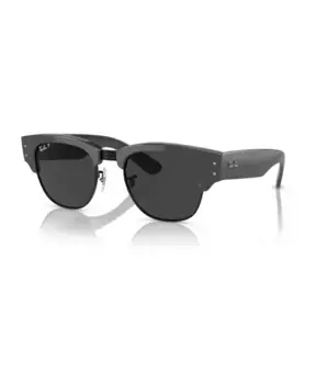 Квадратные поляризационные солнцезащитные очки Clubmaster Ray-Ban, серый