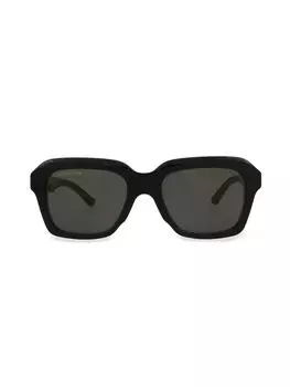 Квадратные солнцезащитные очки 53MM Balenciaga, черный