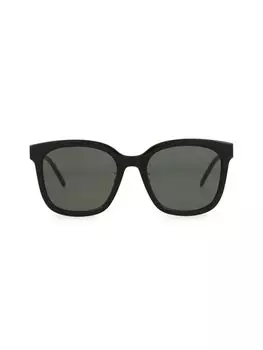 Квадратные солнцезащитные очки 54 мм Saint Laurent, цвет Black Gold