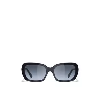 Квадратные солнцезащитные очки Chanel, синий