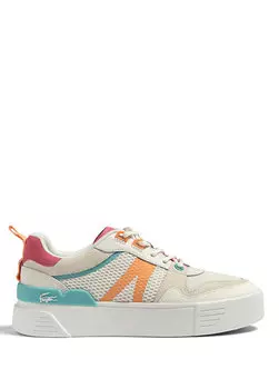 L002 кремовые женские кроссовки Lacoste