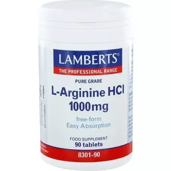 L-Arginnie HCI 1000 мг - 90 таблеток Lamberts