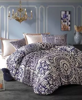 L'Essentiel Linge de Maison, 484, комплект двойных пододеяльников, темно-синий, 100 % ПОЛИЭСТЕР МИКРОСАТИН, 200 x 220 см