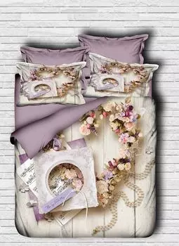 L'Essentiel Linge de Maison, Adal- PRL2028, Фиолетовый, Пуховые одеяла, верхняя часть пододеяльника и наволочки: 100% полиэстер, микросатин