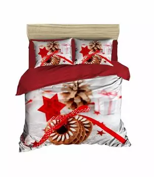 L'Essentiel Linge de Maison, Adal- PRL2066, красный,белый,коричневый, одеяла, верхняя часть пододеяльника и наволочки: 100% полиэстер, микросатин