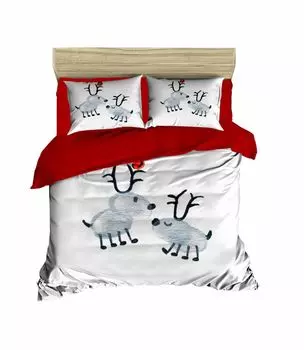 L'Essentiel Linge de Maison, Adal- PRL2090, красный,белый,черный, одеяла, верхняя часть пододеяльника и наволочки: 100% полиэстер, микросатин
