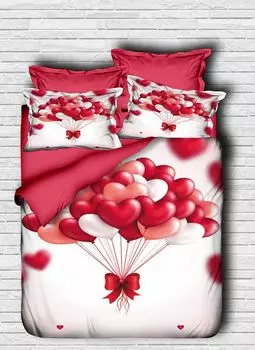 L'Essentiel Linge de Maison, Adal- PRL6120, Красный, Пуховые одеяла, верхняя часть пододеяльника и наволочки: 100% полиэстер, микросатин