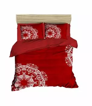 L'Essentiel Linge de Maison, Adal- PRL6127, красный,белый, одеяла, верхняя часть пододеяльника и наволочки: 100% полиэстер, микросатин