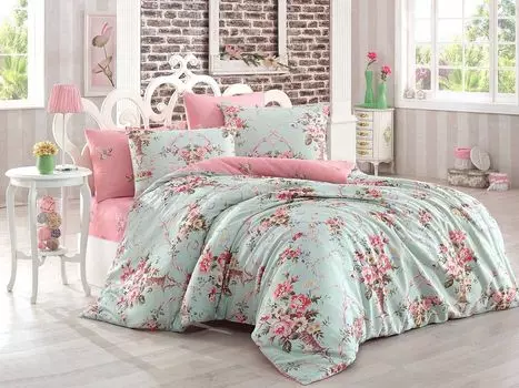 L'Essentiel Linge de Maison, Alanur - Розовый, Комплект двойного пододеяльника, розовый, 200 x 220 см